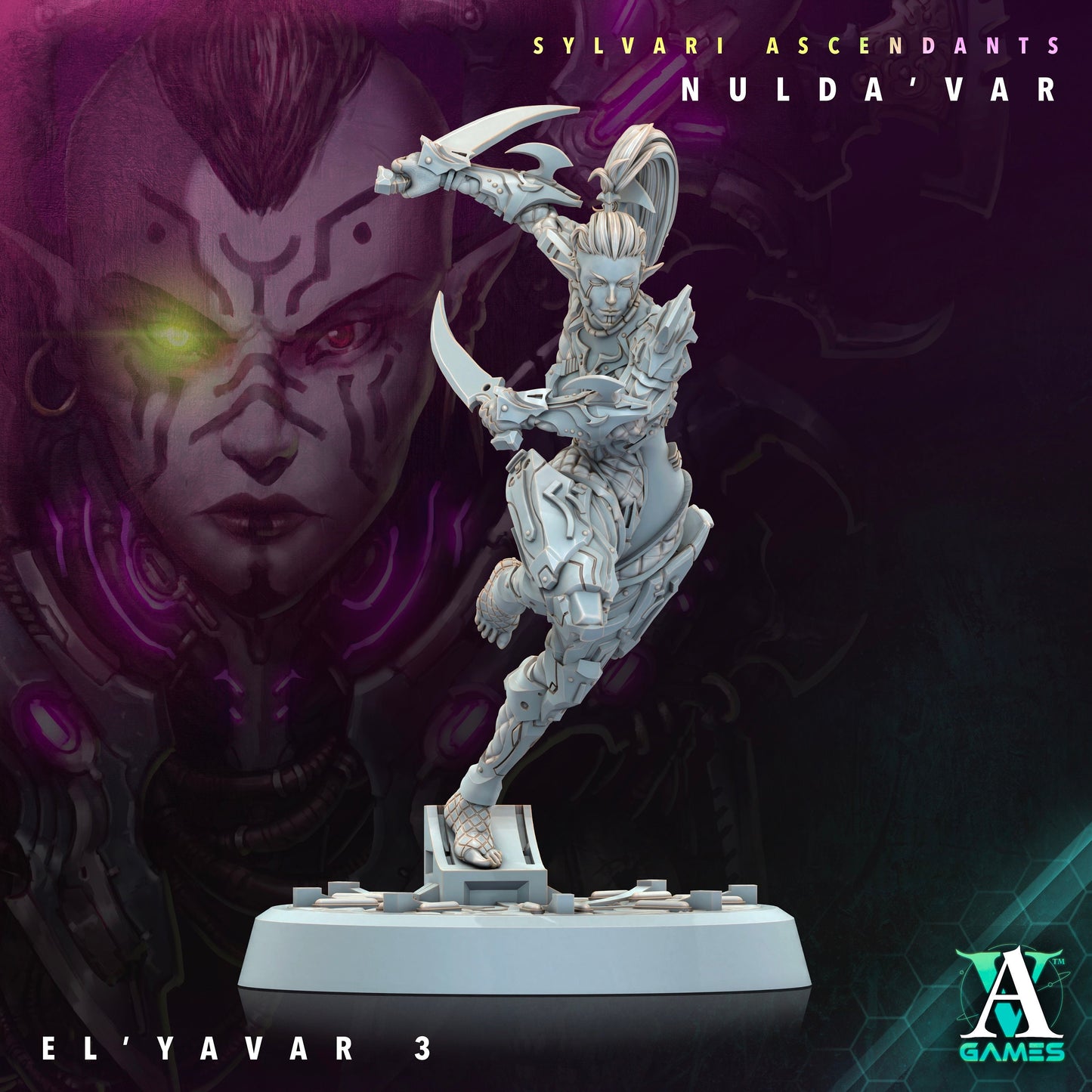 El Yavar - v3 | DnD Miniatures | Tabletop Gaming | Tabletop Miniature | Sci-Fi | Cyberpunk