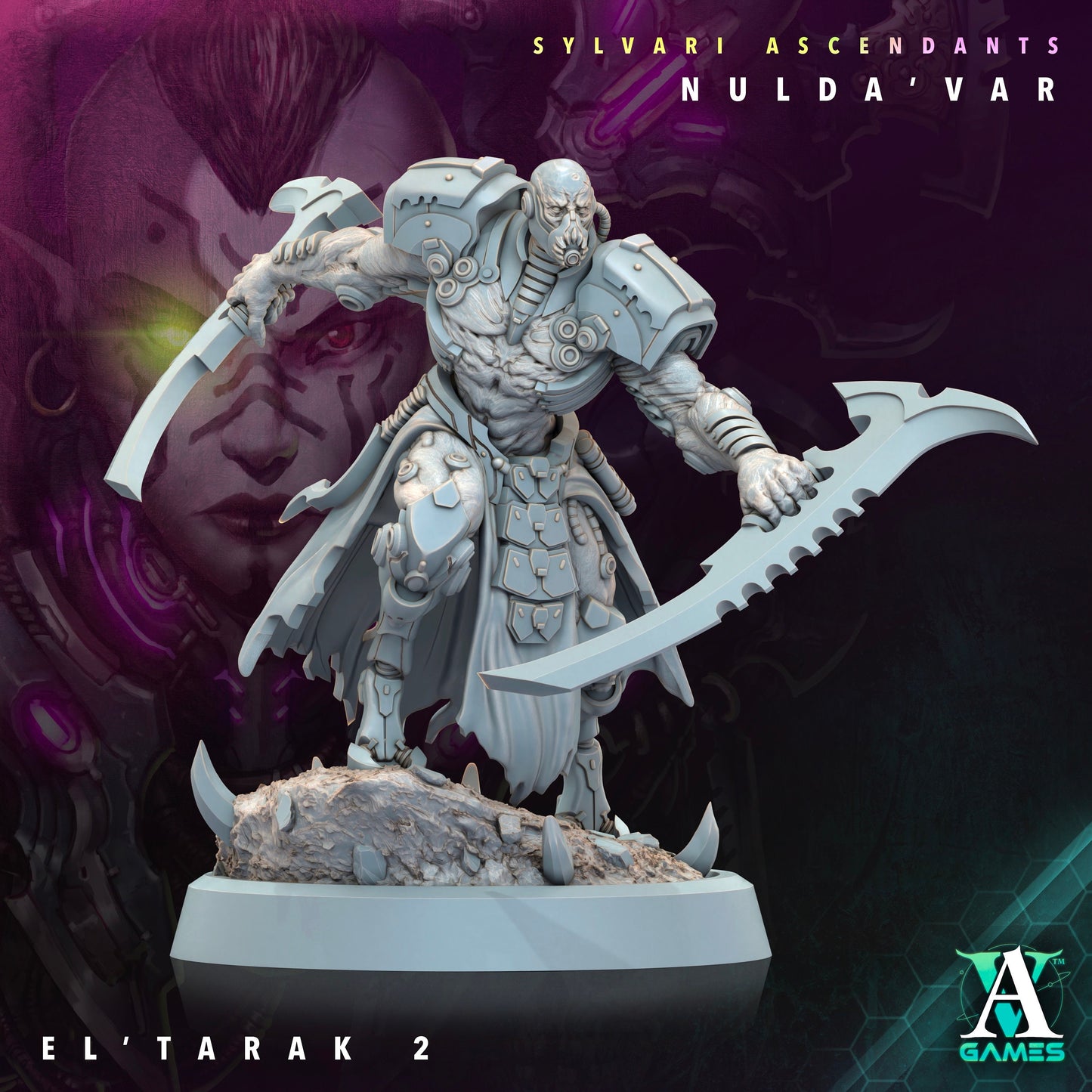 El Tarak - v2 | DnD Miniatures | Tabletop Gaming | Tabletop Miniature | Sci-Fi | Cyberpunk