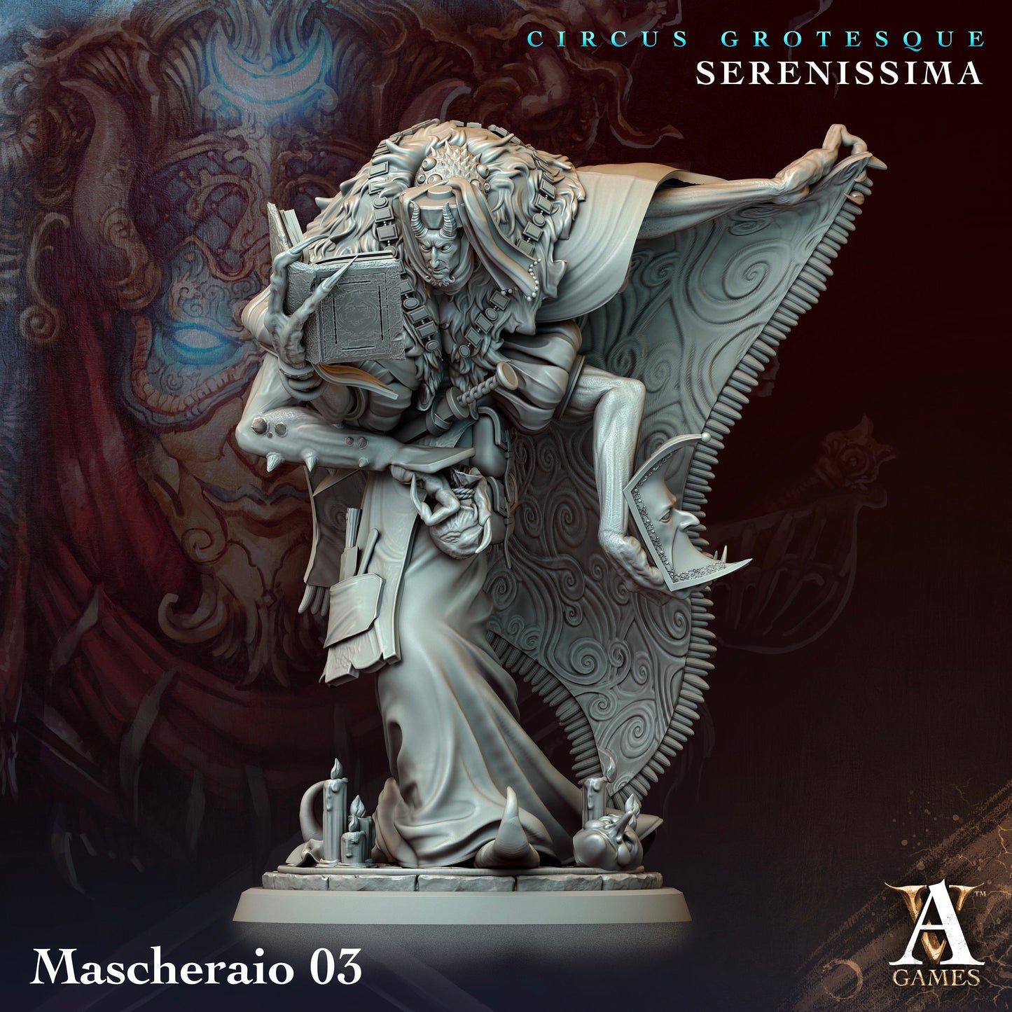 Mascheraio - v3 | DnD Miniatures | Tabletop Gaming Miniature | Fantasy-War Games