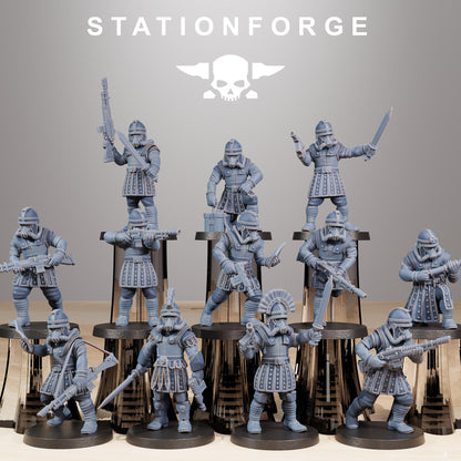 GrimGuard Vexillatio - Set of 12 | | Wargame Proxy | Sci-Fi | Cyberpunk