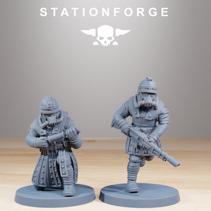 GrimGuard Vexillatio - Set of 12 | | Wargame Proxy | Sci-Fi | Cyberpunk