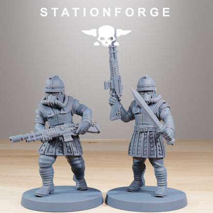 GrimGuard Vexillatio - Set of 12 | | Wargame Proxy | Sci-Fi | Cyberpunk