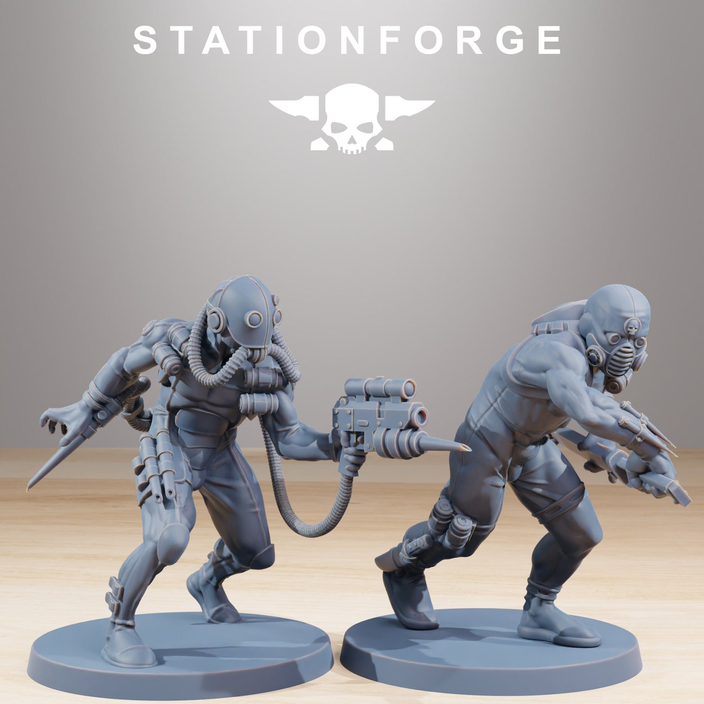 GrimCorp Bounty Hunters - Set of 10 | | Wargame Proxy | Sci-Fi | Cyberpunk