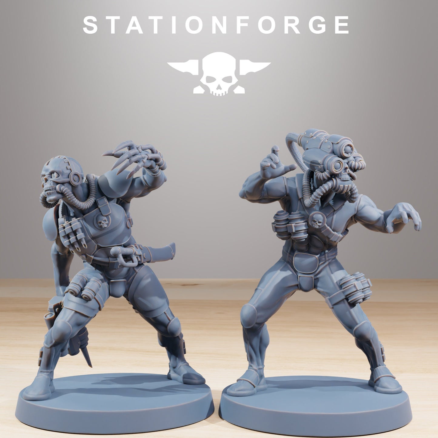 GrimCorp Bounty Hunters - Set of 10 | | Wargame Proxy | Sci-Fi | Cyberpunk