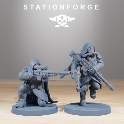 GrimGuard Marksmen - Set of 10 | | Wargame Proxy | Sci-Fi | Cyberpunk