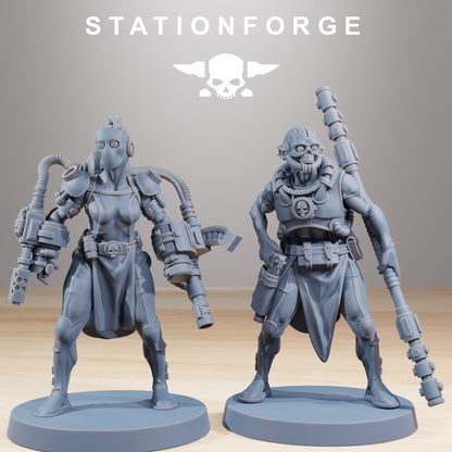 GrimCorp Bounty Hunters - Set of 10 | | Wargame Proxy | Sci-Fi | Cyberpunk