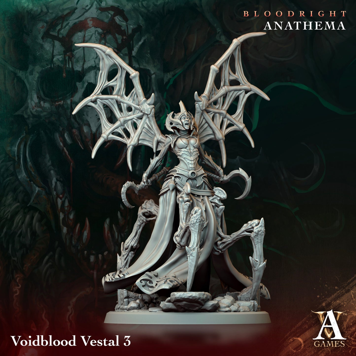 Voidblood Vestal- v3 | Tabletop Gaming Miniature | Fantasy-War Games