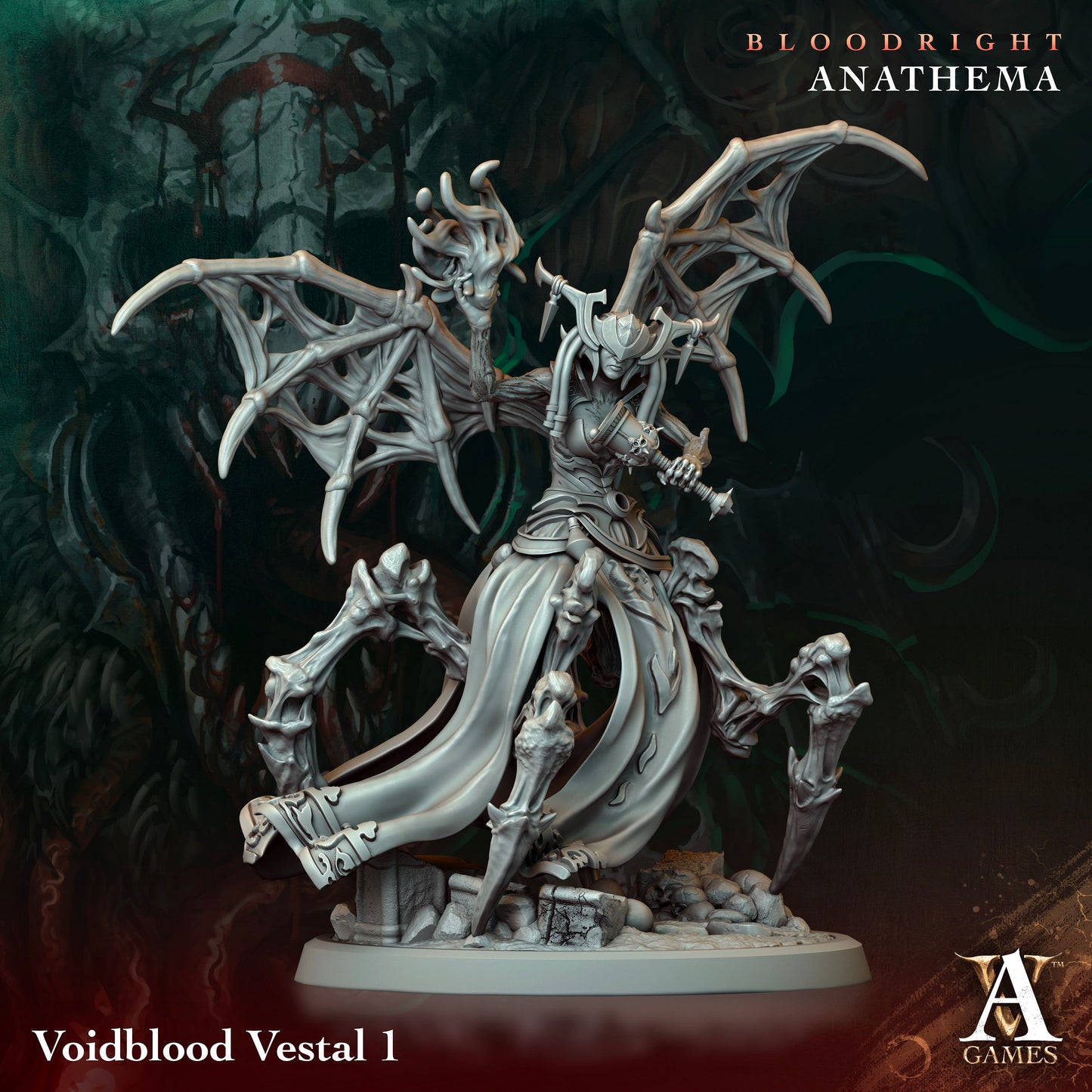 Voidblood Vestal- v1 | Tabletop Gaming Miniature | Fantasy-War Games