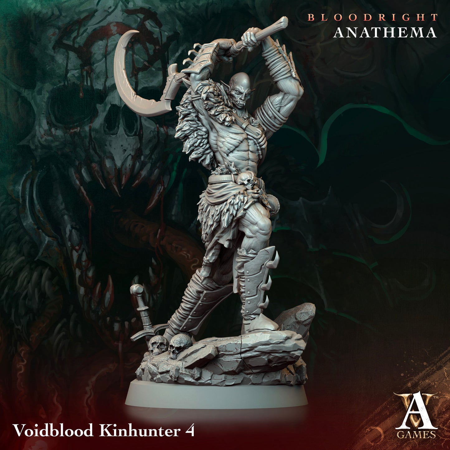 Voidblood Kinhunter - v4 | Tabletop Gaming Miniature | Fantasy-War Games