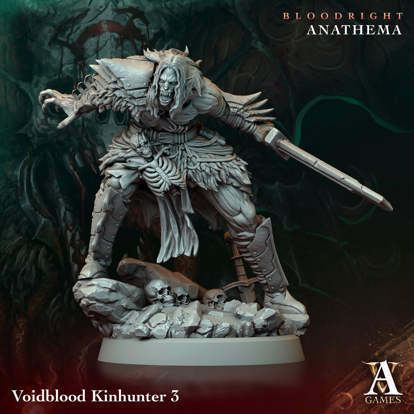 Voidblood Kinhunter - v3 | Tabletop Gaming Miniature | Fantasy-War Games