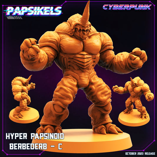 Hyper Papsinoid Berbederb - C | DnD Miniatures | Tabletop Gaming | Tabletop Miniature | Sci-Fi | Cyberpunk