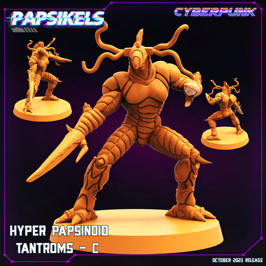 Hyper Papsinoid Tantroms - C | DnD Miniatures | Tabletop Gaming | Tabletop Miniature | Sci-Fi | Cyberpunk