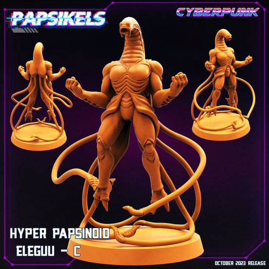 Hyper Papsinoid Eleguu - C | DnD Miniatures | Tabletop Gaming | Tabletop Miniature | Sci-Fi | Cyberpunk