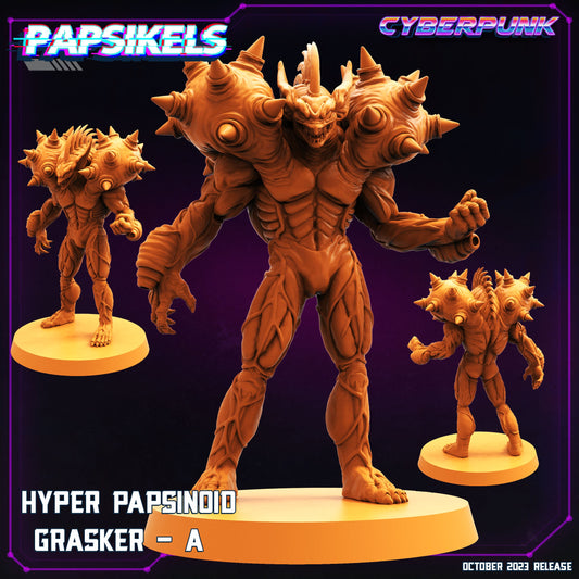 Hyper Papsinoid Grasker - A | DnD Miniatures | Tabletop Gaming | Tabletop Miniature | Sci-Fi | Cyberpunk