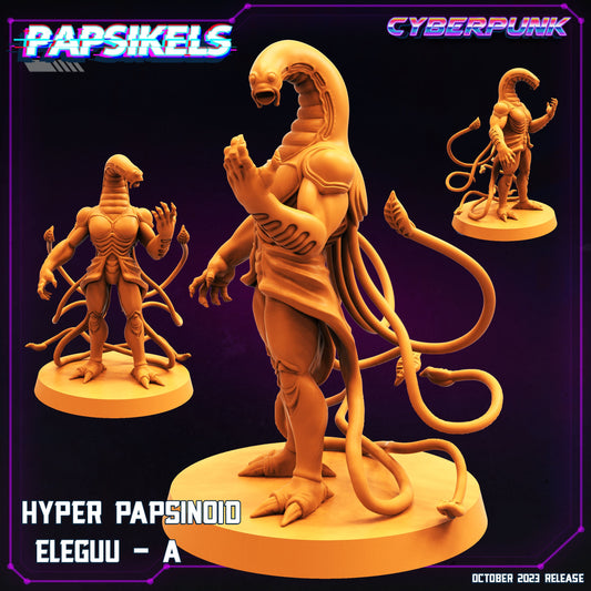 Hyper Papsinoid Eleguu - A | DnD Miniatures | Tabletop Gaming | Tabletop Miniature | Sci-Fi | Cyberpunk