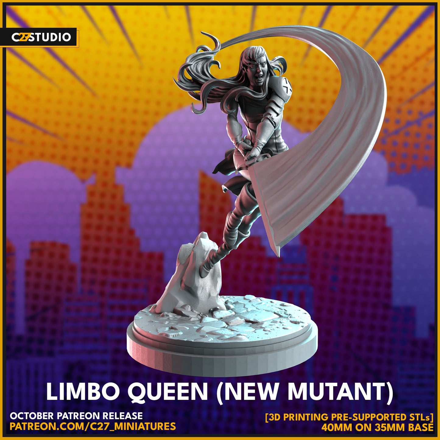 Limbo Queen New Mutants | 40mm Crisis Protocol | Superhero