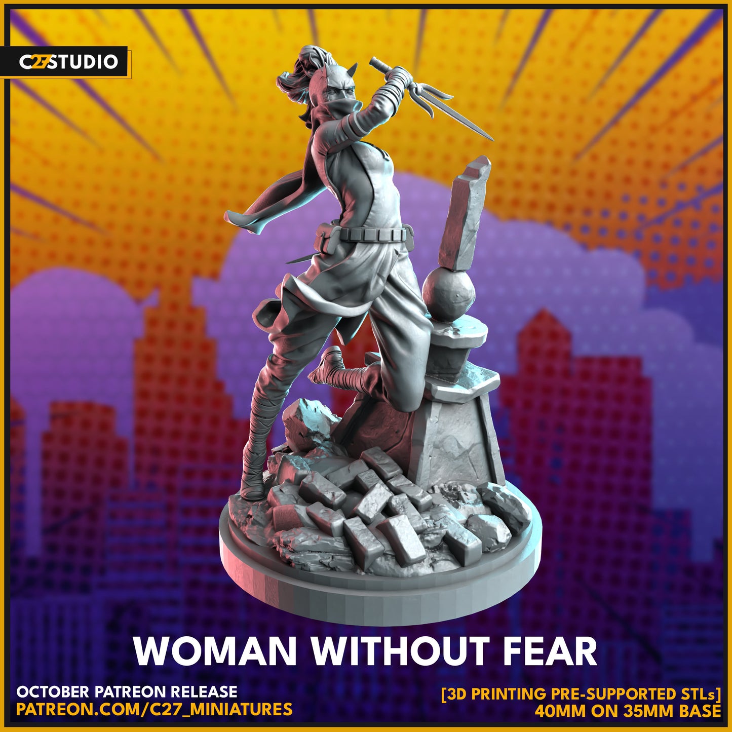 Woman Without Fear | 40mm Crisis Protocol | Superhero