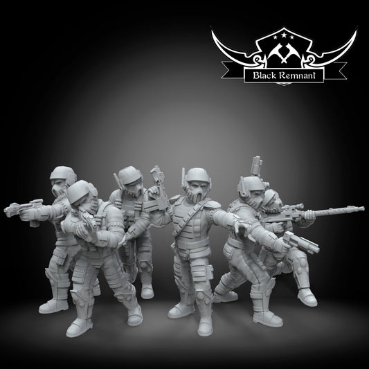 Insurgent Infiltrators - Set of 6 | 35mm | SW Legions | Sci-Fi | SW Miniatures