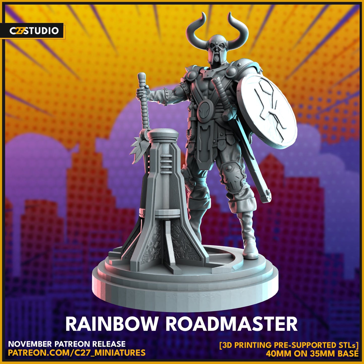 Rainbow Roadmaster | 40mm Crisis Protocol | Superhero