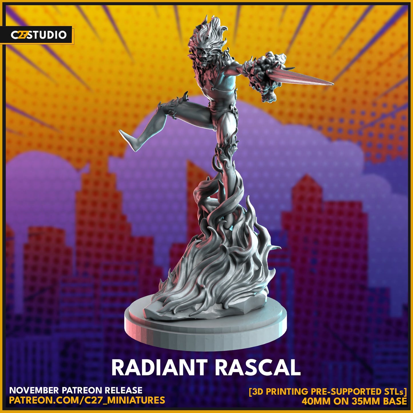 Radiant Rascal | 40mm Crisis Protocol | Superhero