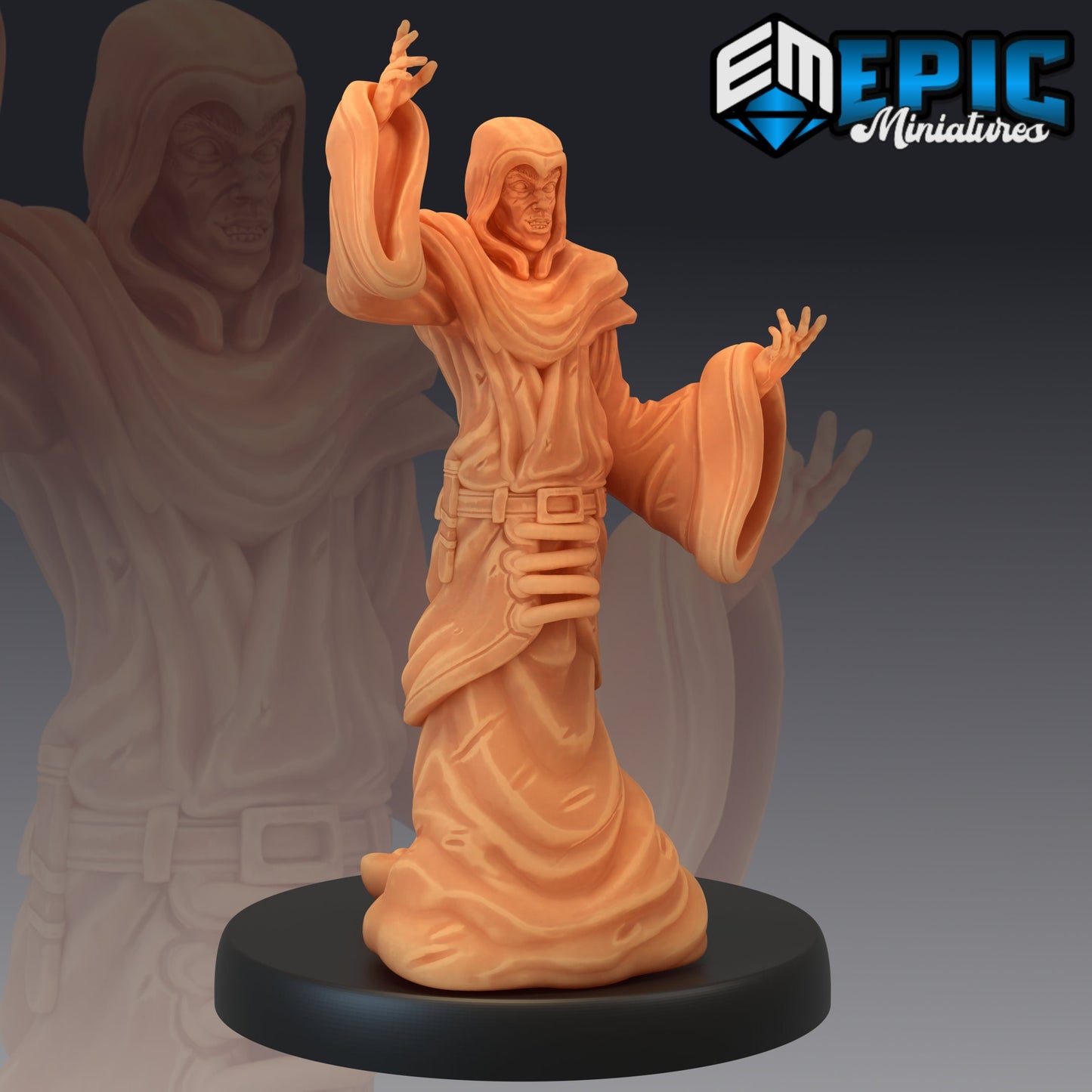 Yellow Cultist Preaching | DnD Miniatures | Tabletop Gaming Miniature | Fantasy-War Games