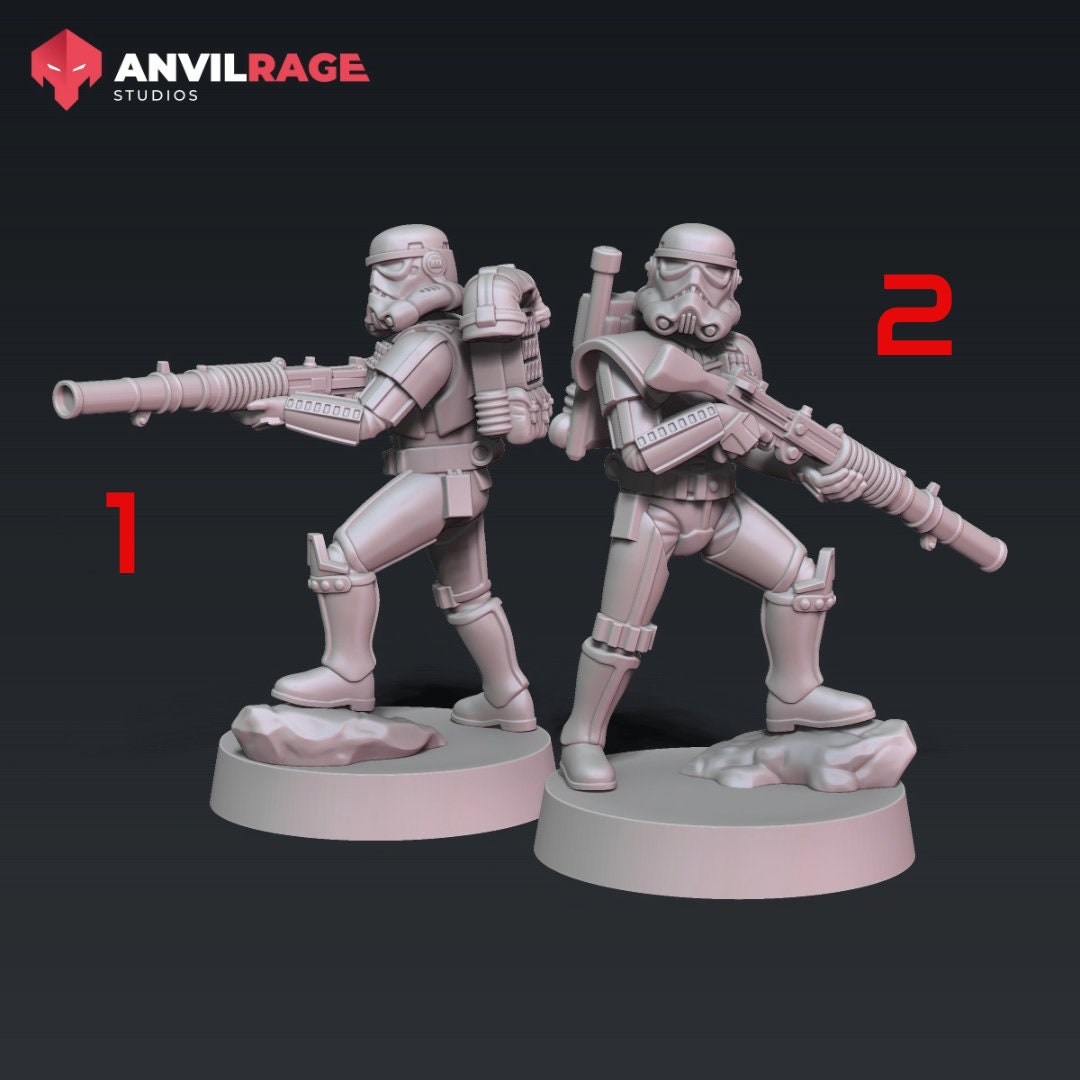 Remnant StormSoldier T21 | Anvilrage | 35mm | SW Legions | DnD Miniatures | Tabletop Gaming | Sci-Fi | SW Miniatures