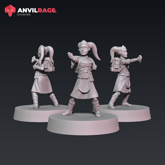 Freedom Fighters - Medical Supplier | Anvilrage | 35mm | SW Legions | DnD Miniatures | Tabletop Gaming | Sci-Fi | SW Miniatures