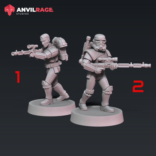 Remnant StormSoldier Sniper | Anvilrage | 35mm | SW Legions | DnD Miniatures | Tabletop Gaming | Sci-Fi | SW Miniatures