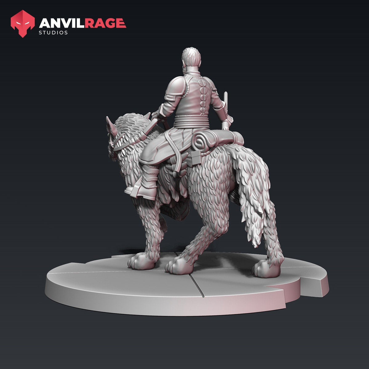 Fallen General Wolf Rider | Anvilrage | 35mm | SW Legions | DnD Miniatures | Tabletop Gaming | Sci-Fi | SW Miniatures