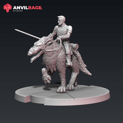 Fallen General Wolf Rider | Anvilrage | 35mm | SW Legions | DnD Miniatures | Tabletop Gaming | Sci-Fi | SW Miniatures