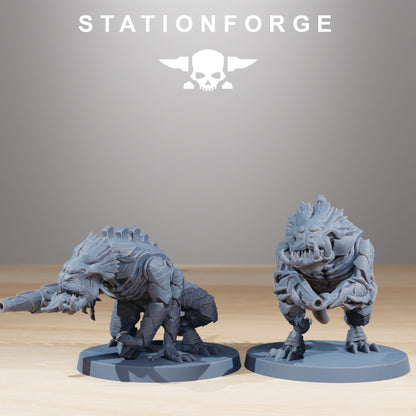 Xenarid Infantry - Set of 10 | DnD Miniatures | Tabletop Gaming | Wargame Proxy | Sci-Fi | Cyberpunk