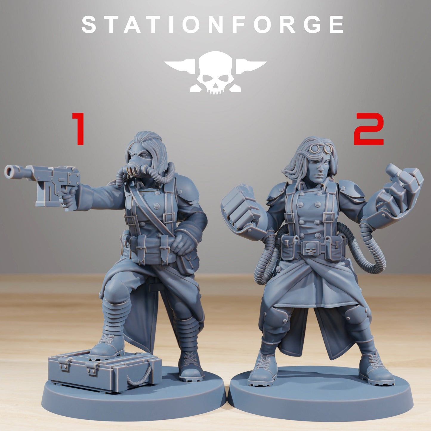 GrimGuard Sisters of War | DnD Miniatures | Tabletop Gaming | Wargame Proxy | Sci-Fi | Cyberpunk