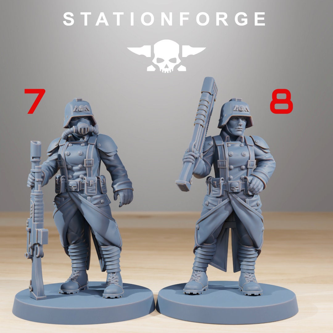 GrimGuard Sisters of War | DnD Miniatures | Tabletop Gaming | Wargame Proxy | Sci-Fi | Cyberpunk