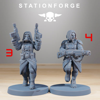 GrimGuard Sisters of War | DnD Miniatures | Tabletop Gaming | Wargame Proxy | Sci-Fi | Cyberpunk