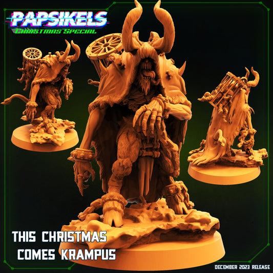 This Christmas Comes Krampus | Xmas | DnD Miniatures | Tabletop Gaming | Tabletop Miniature | Sci-Fi | Cyberpunk