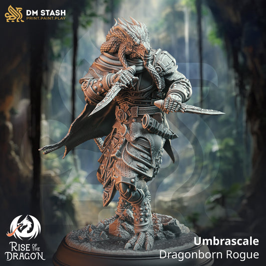 Umbrascale - Dragonborn Rogue | DnD Miniatures | Tabletop Gaming Miniature | Fantasy-War Games