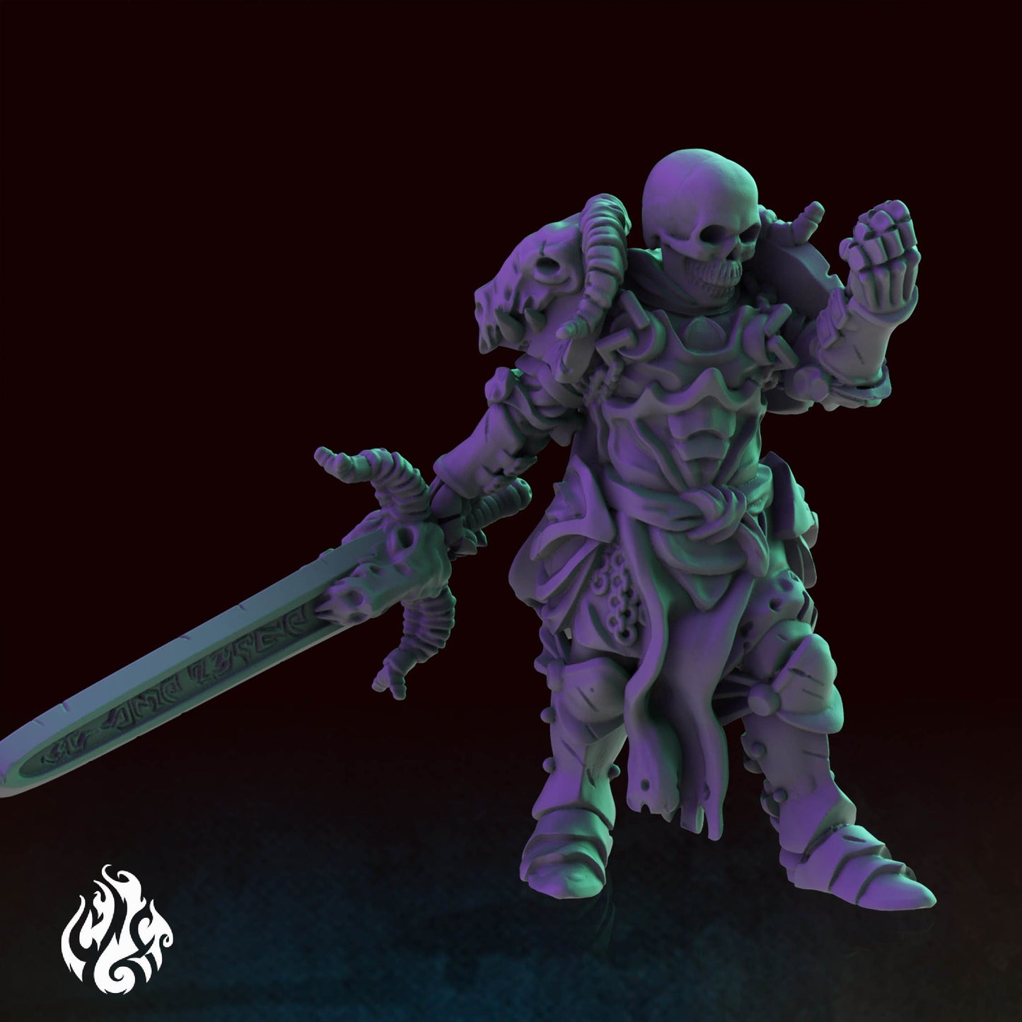 Skeletons - Death Knight | DnD Miniatures | Tabletop Gaming Miniature | Fantasy-War Games