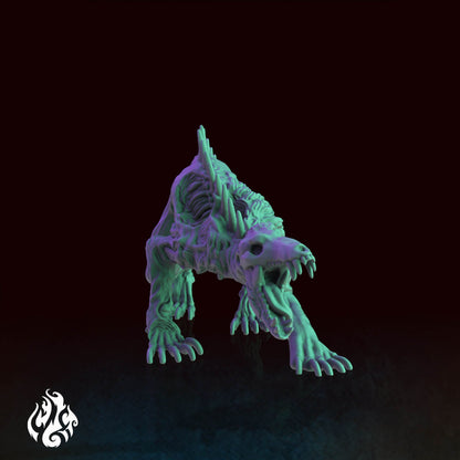 Monstrosities - Zombie Hound | DnD Miniatures | Tabletop Gaming Miniature | Fantasy-War Games