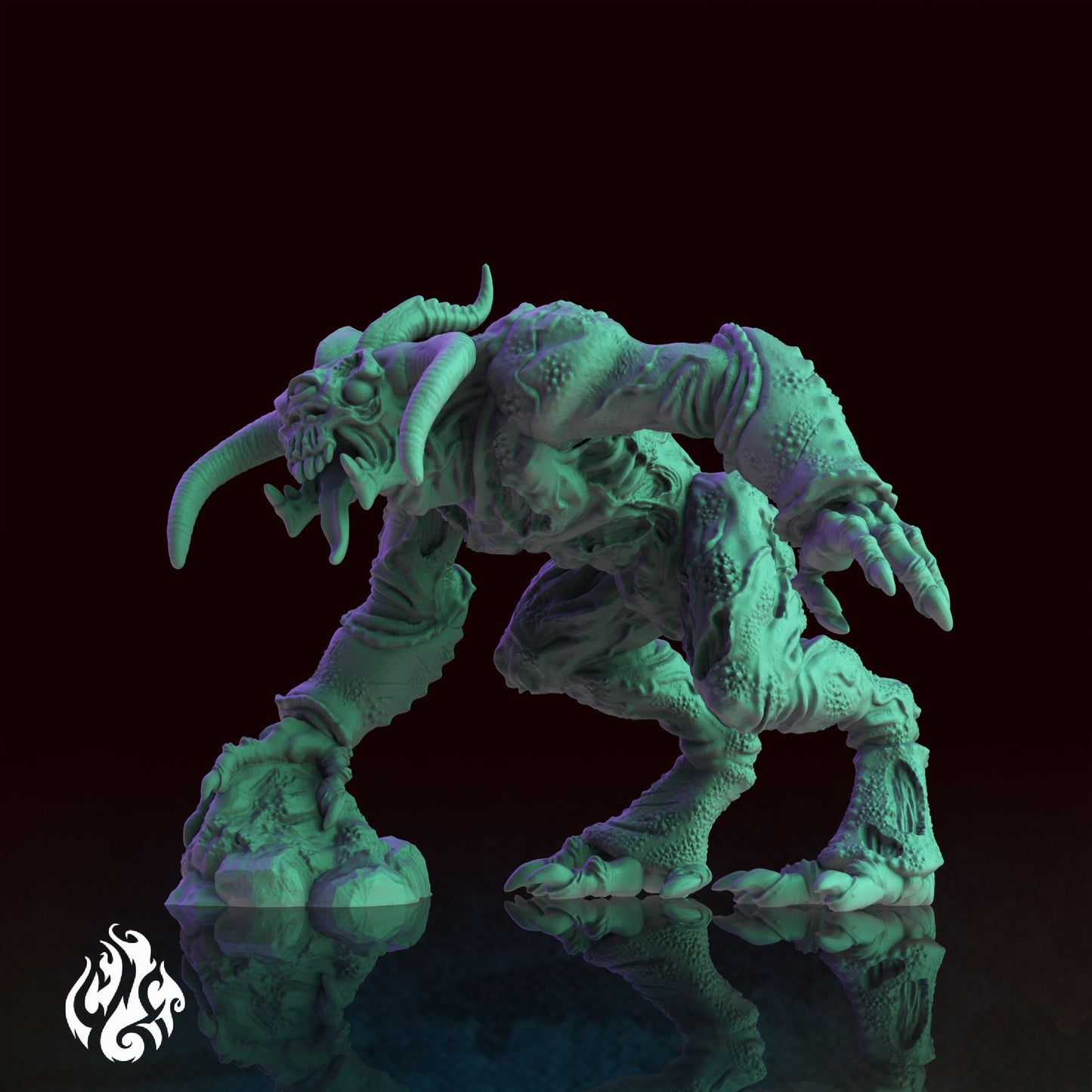 Monstrosities - Undead Demon | DnD Miniatures | Tabletop Gaming Miniature | Fantasy-War Games