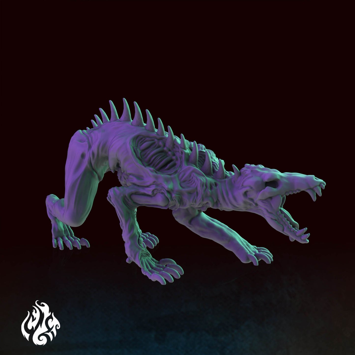 Monstrosities - Zombie Hound | DnD Miniatures | Tabletop Gaming Miniature | Fantasy-War Games