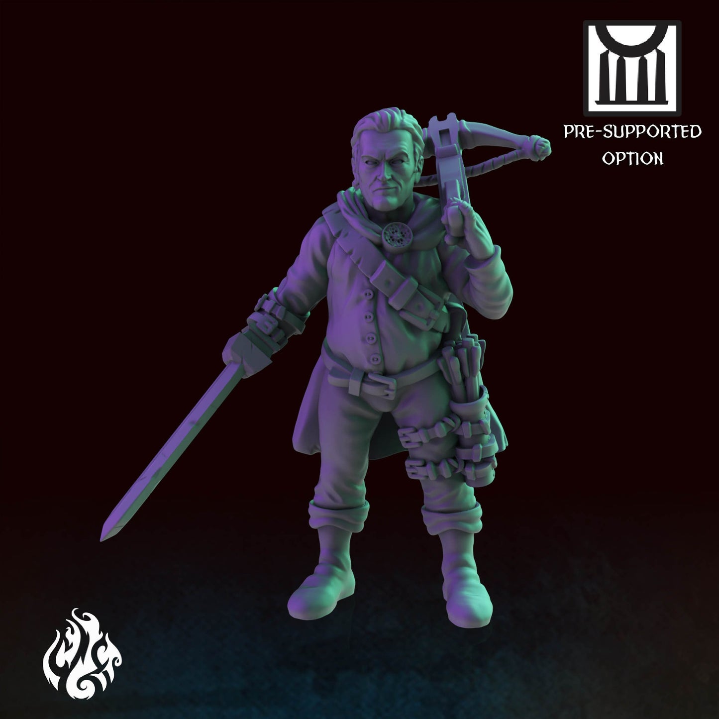 Heroes - Ash the Undead Slayer | DnD Miniatures | Tabletop Gaming Miniature | Fantasy-War Games