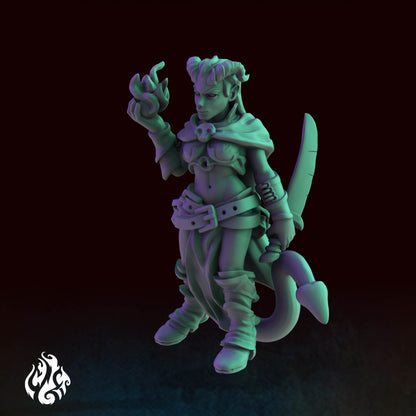 Heroes - Tiefling Warlock | DnD Miniatures | Tabletop Gaming Miniature | Fantasy-War Games