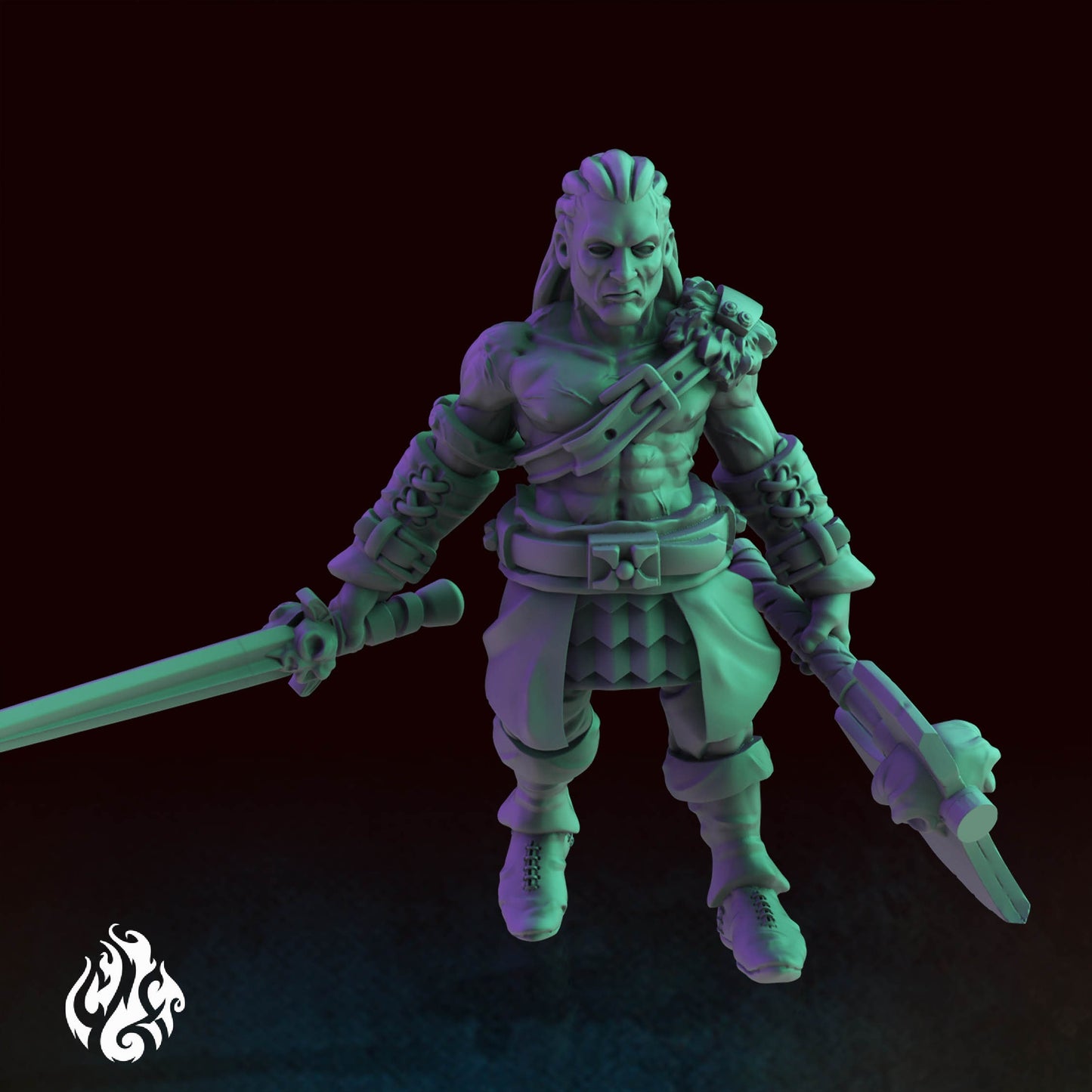 Heroes - Barbarian | DnD Miniatures | Tabletop Gaming Miniature | Fantasy-War Games