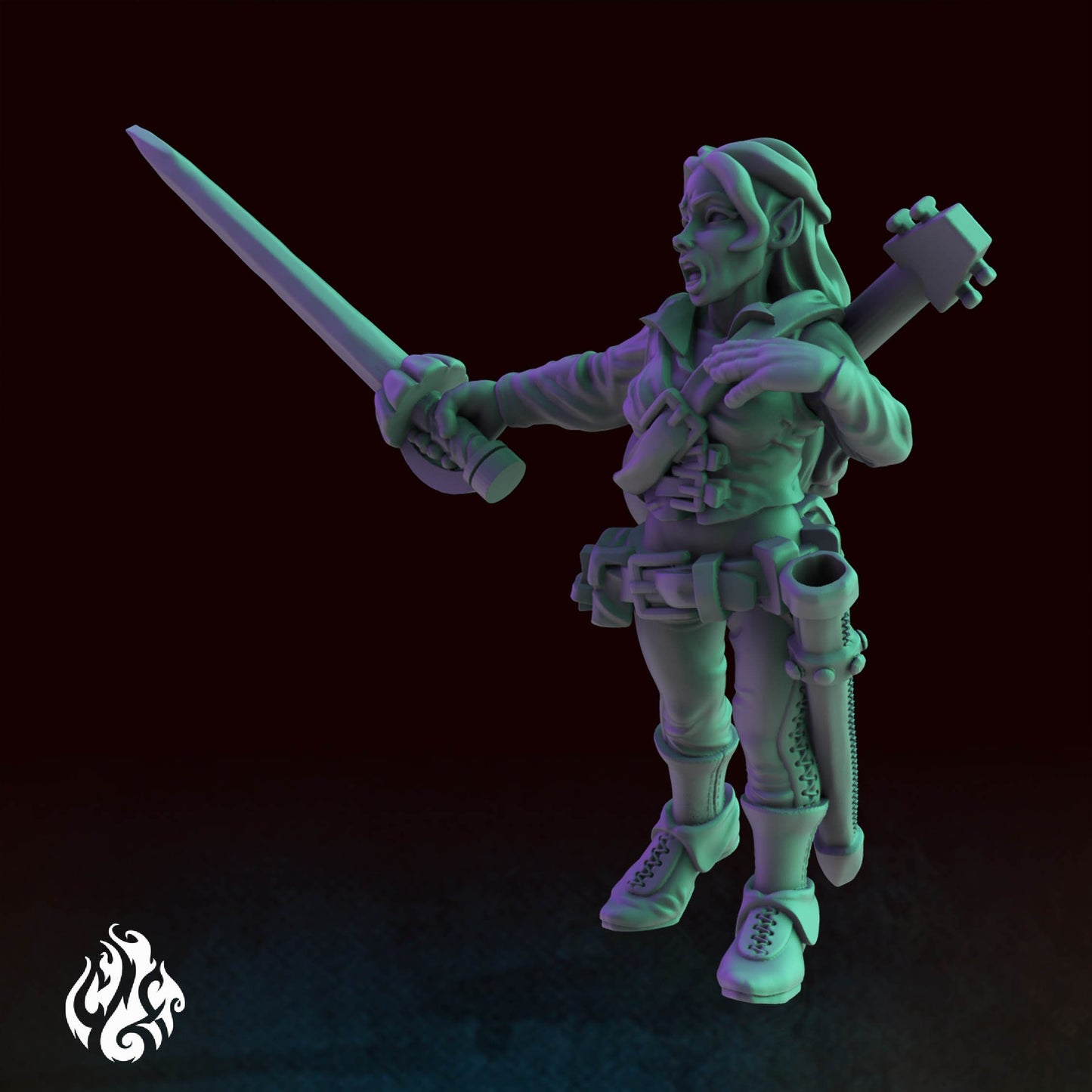 Heroes - Female Bard | DnD Miniatures | Tabletop Gaming Miniature | Fantasy-War Games