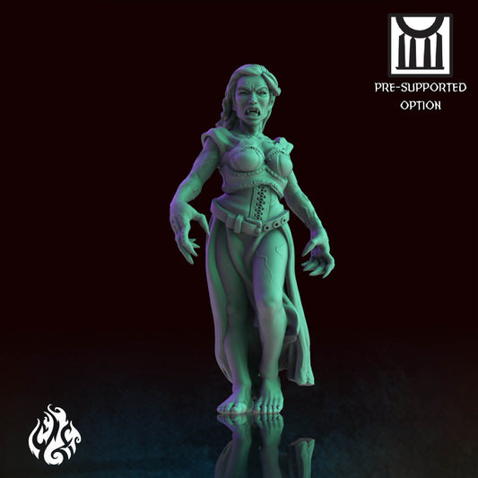 Lady Vampire | DnD Miniatures | Tabletop Gaming Miniature | Fantasy-War Games