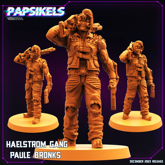 Haelstom Gang Paule Bronks | DnD Miniatures | Tabletop Gaming | Tabletop Miniature | Sci-Fi | Cyberpunk