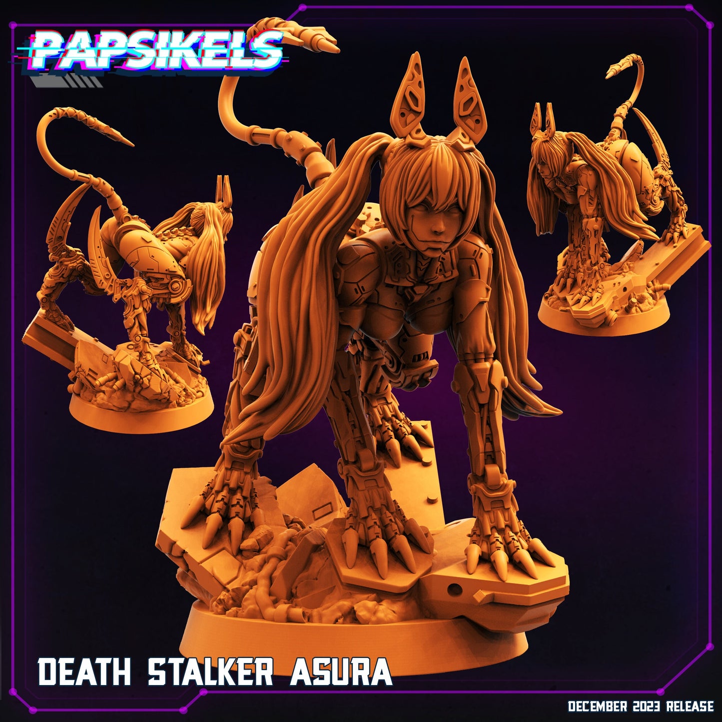 Death Stalker Asura | DnD Miniatures | Tabletop Gaming | Tabletop Miniature | Sci-Fi | Cyberpunk