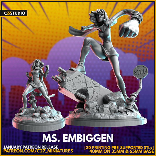 Ms Embiggen - 2 pack | 40mm Crisis Protocol | Superhero