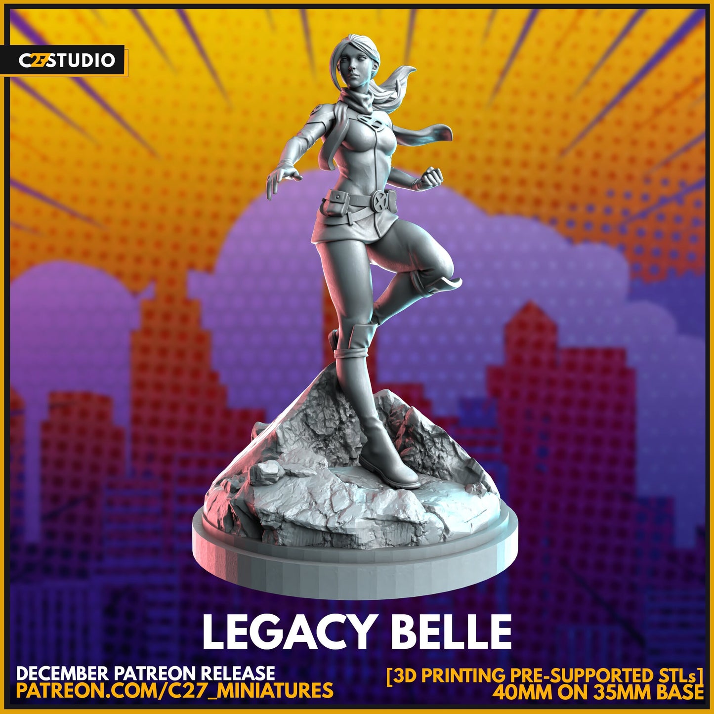 Legacy Belle | 40mm Crisis Protocol | Superhero