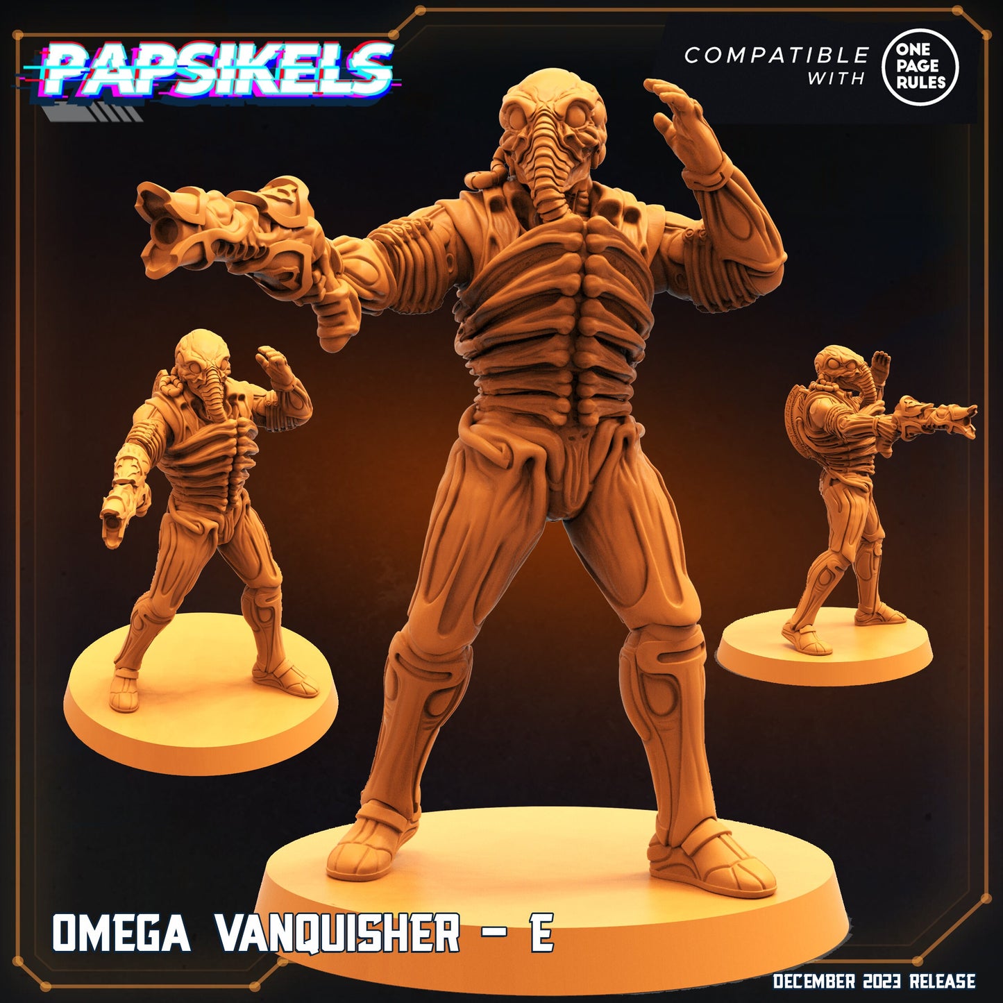 Omega Vanquisher - E | DnD Miniatures | Tabletop Gaming | Tabletop Miniature | Sci-Fi | Cyberpunk